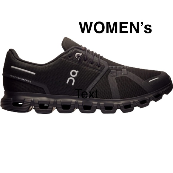 On Running Women's cloud 6 Black Athletic Shoes brand new with original box - Picture 1 of 6